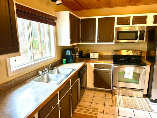 Interior, Kitchen, Stainless Steel Appliances, Wooden Ceilings