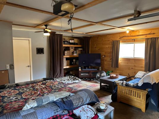 Bedroom, Interior, Wooden Walls