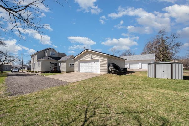 Backyard, Detached Garage, Exterior