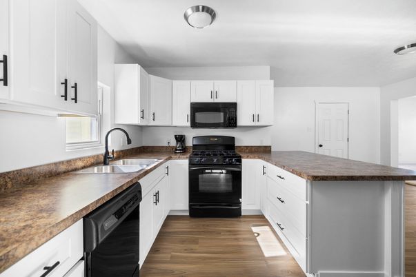 Interior, Kitchen, Wood Texture Flooring