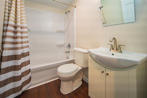 Bathroom, Interior, Wood Texture Flooring