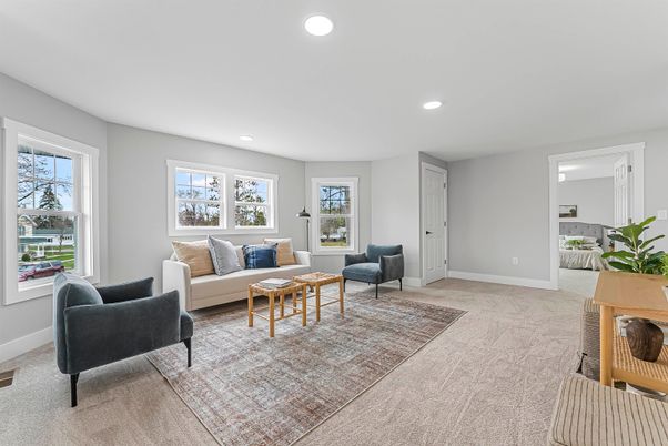 Interior, Living room, Recessed Lighting