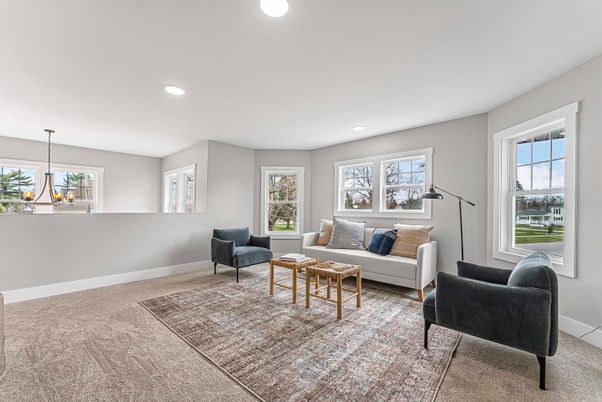 Interior, Living room, Recessed Lighting