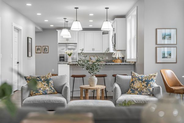 Interior, Kitchen, Living room, Pendant Lights, Recessed Lighting