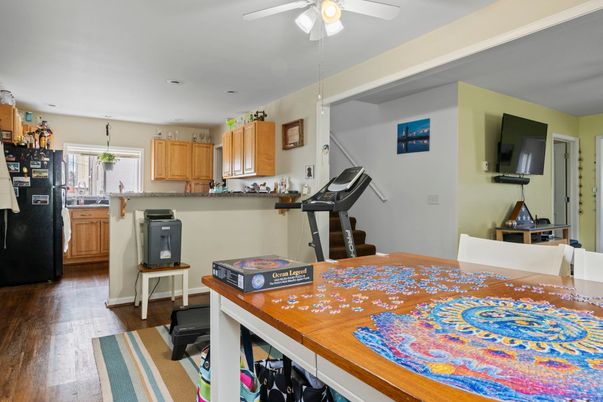 Fitness Equipment, Interior, Kitchen, Wood Texture Flooring