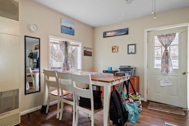 Dining room, Interior, Wood Texture Flooring
