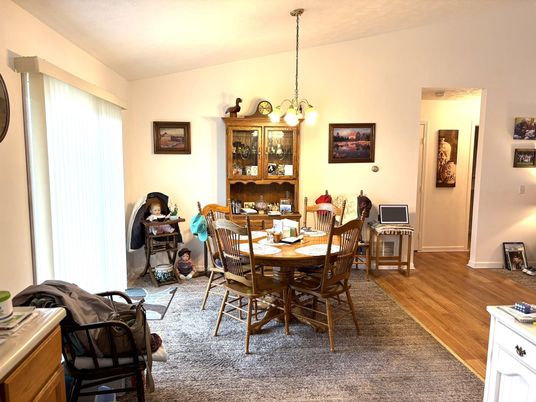 Dining room, Interior, Wood Texture Flooring