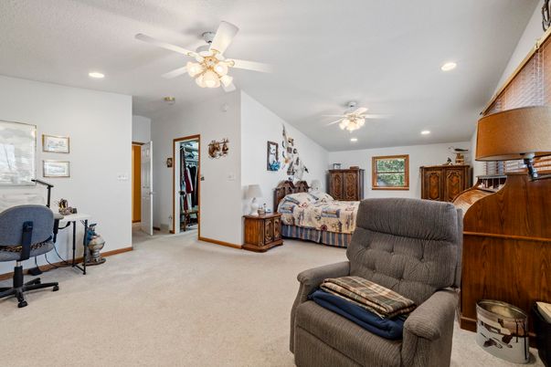 Bedroom, Home Office, Interior, Recessed Lighting