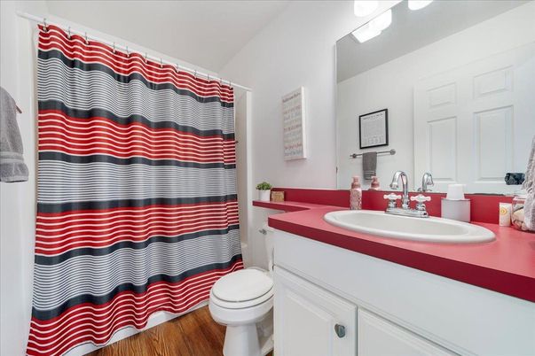 Bathroom, Interior, Wood Texture Flooring