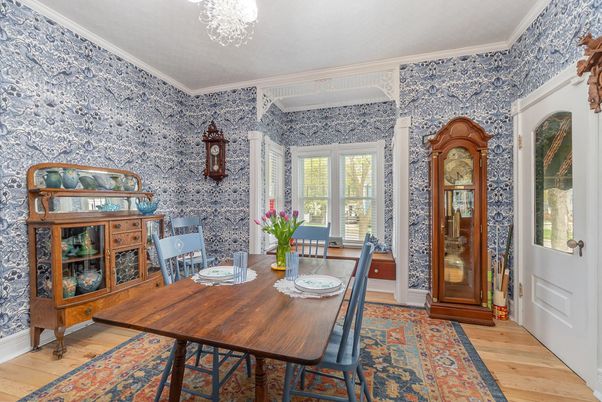 Dining room, Interior, Wood Texture Flooring