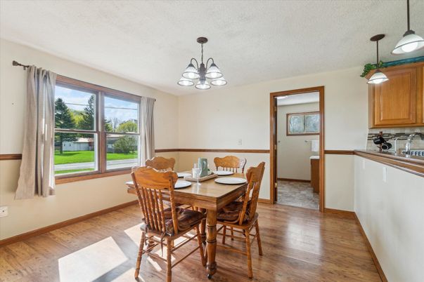 Chandelier, Dining room, Interior, Pendant Lights, Wood Texture Flooring