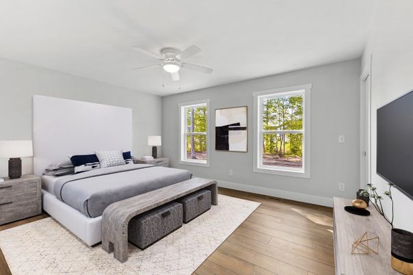 Bedroom, Interior, Wood Texture Flooring