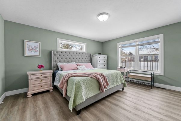 Bedroom, Interior, Wood Texture Flooring