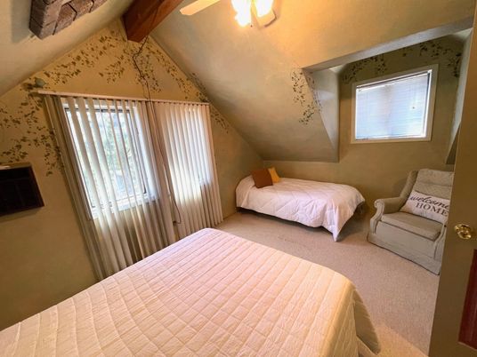 Bedroom, Interior, Wooden Beams