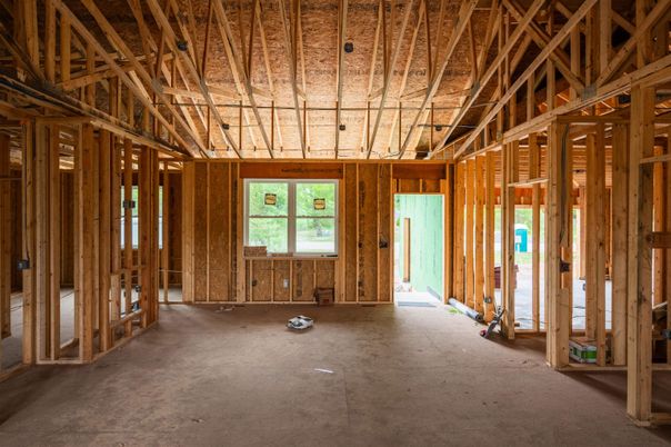 Empty room, Interior, Wooden Beams, Wooden Ceilings, Wooden Walls