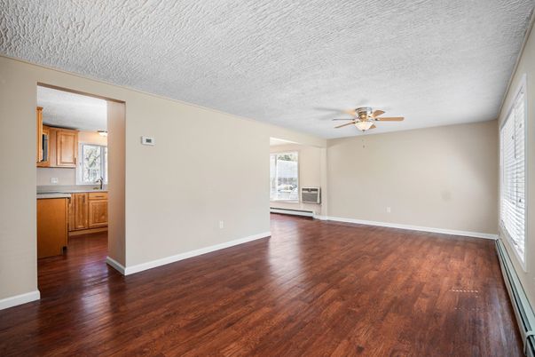 Empty room, Interior, Kitchen, Wood Texture Flooring