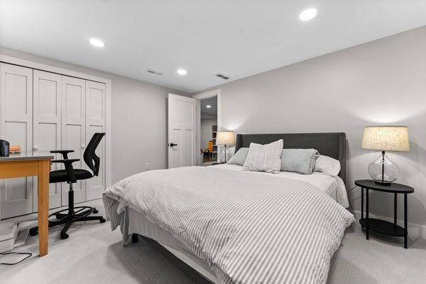 Bedroom, Interior, Recessed Lighting