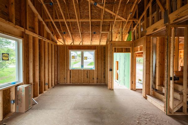 Empty room, Interior, Wooden Beams, Wooden Ceilings, Wooden Walls