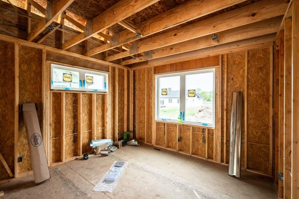 Empty room, Interior, Wooden Beams, Wooden Ceilings, Wooden Walls