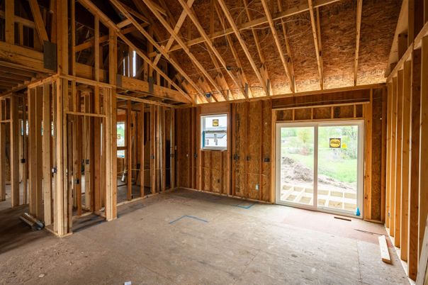 Empty room, Interior, Wooden Beams, Wooden Ceilings, Wooden Walls