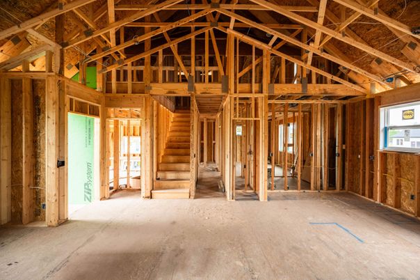 Empty room, Interior, Wooden Beams, Wooden Ceilings, Wooden Walls