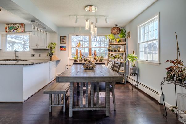 Dining room, Interior, Kitchen, Wood Texture Flooring