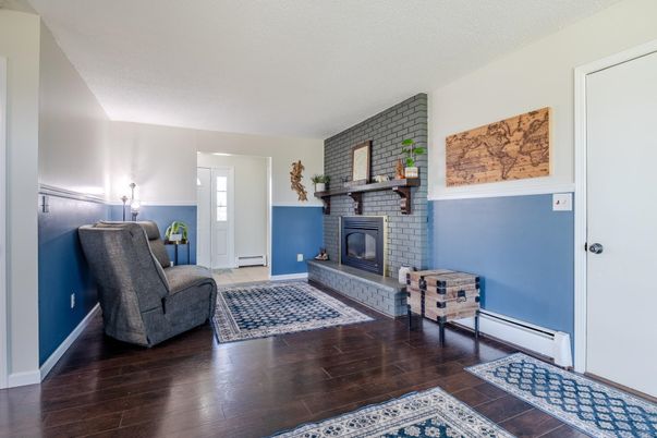 Fireplace, Interior, Wood Texture Flooring