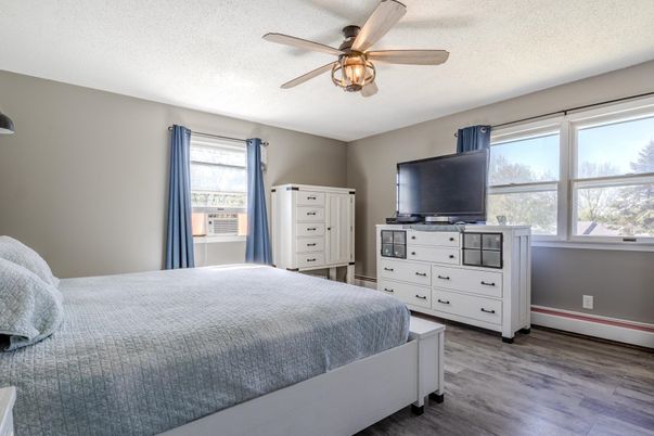 Bedroom, Interior, Wood Texture Flooring