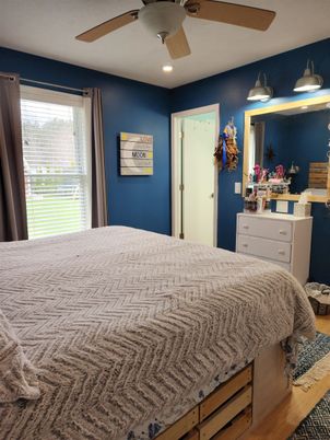 Bedroom, Interior, Recessed Lighting