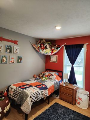 Bedroom, Interior, Recessed Lighting