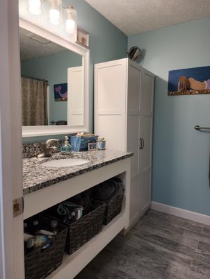 Bathroom, Interior, Wood Texture Flooring