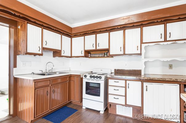 Interior, Kitchen, Wood Texture Flooring