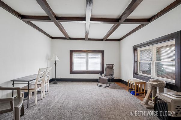 Dining room, Interior, Wooden Beams