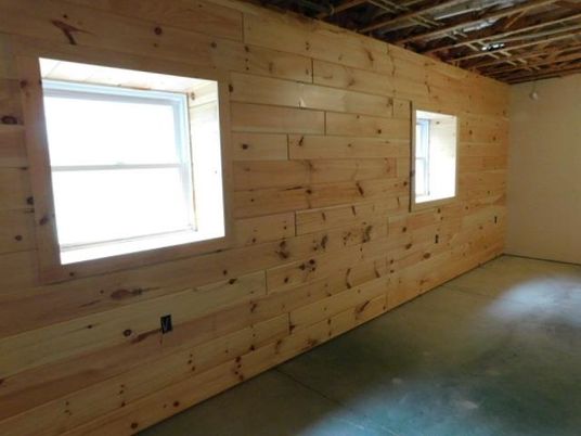Empty room, Interior, Wooden Beams, Wooden Walls