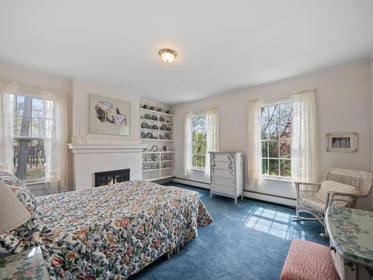 Bedroom, Fireplace, Interior