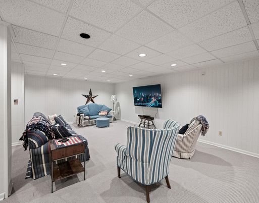 Interior, Living room, Recessed Lighting