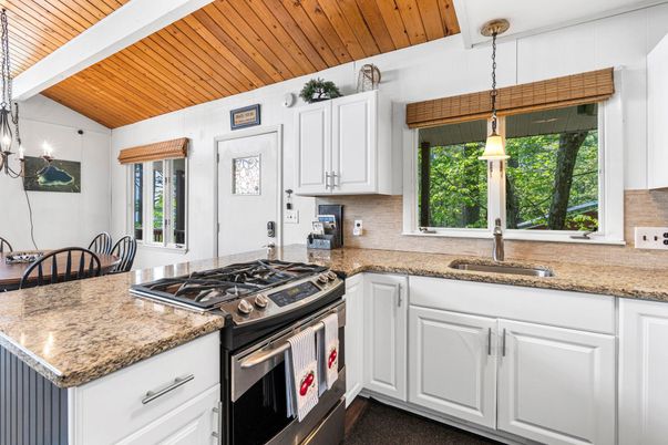 Interior, Kitchen, Pendant Lights, Wooden Ceilings