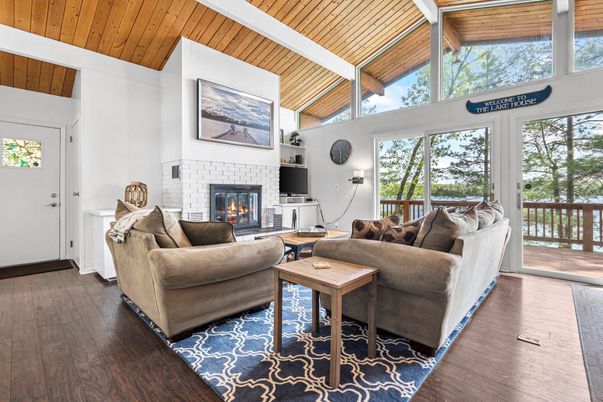 Fireplace, Interior, Living room, Wooden Ceilings, Wood Texture Flooring