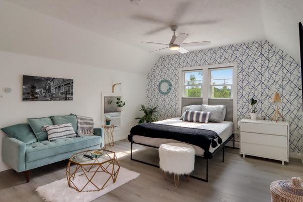 Bedroom, Interior, Wood Texture Flooring