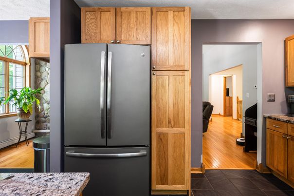 Interior, Kitchen, Wood Texture Flooring