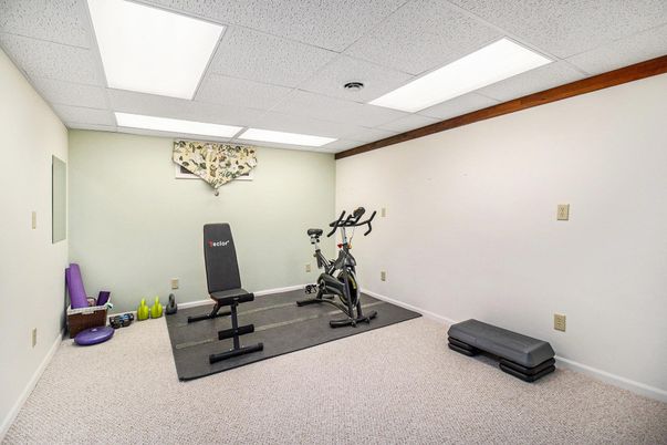Fitness Equipment, Interior, Recessed Lighting