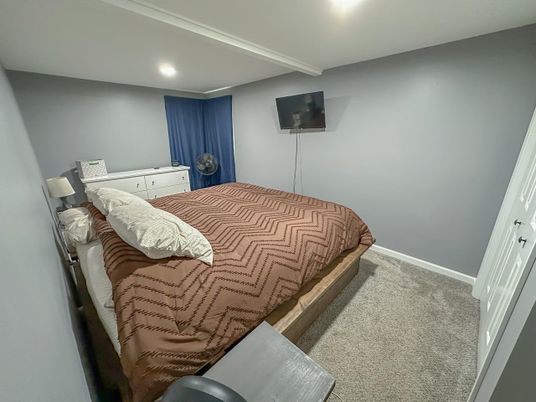 Bedroom, Interior, Recessed Lighting