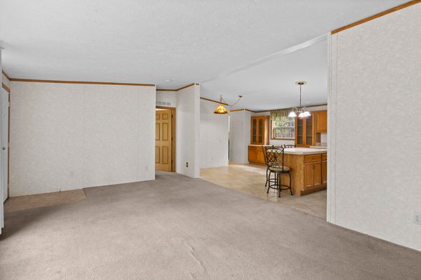 Empty room, Interior, Pendant Lights