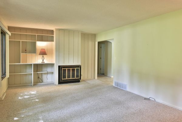 Empty room, Fireplace, Interior