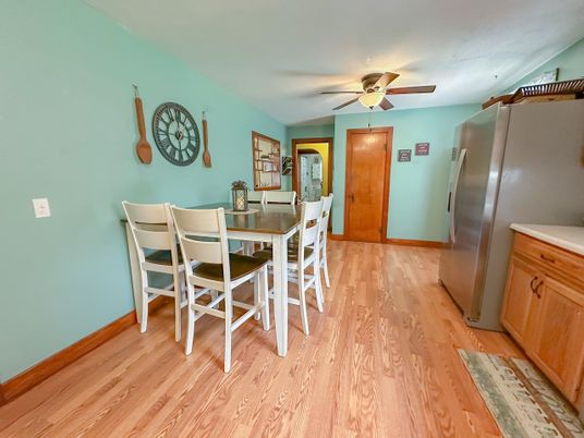 Dining room, Interior, Wood Texture Flooring