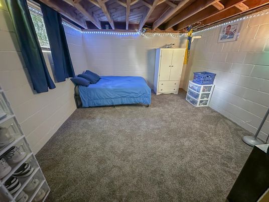 Bedroom, Interior, Wooden Beams