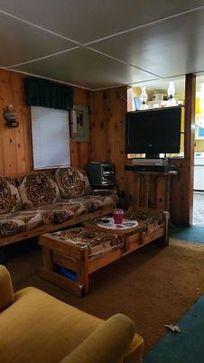 Interior, Living room, Wooden Walls