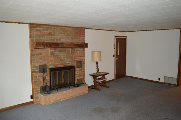Empty room, Fireplace, Interior, Stone Walls