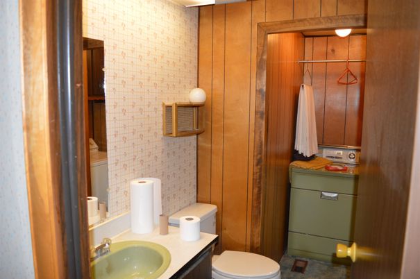 Bathroom, Interior, Wooden Walls