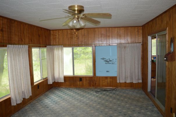 Empty room, Interior, Wooden Walls